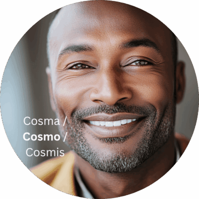 Cosma / Cosmo / Cosmis - interkulturelle Verständigung jenseits von Klischees ob Nairobi, Zürich oder Shanghai. Global arbeiten und kommunizieren. • MyDreamTeamChat.io Persona