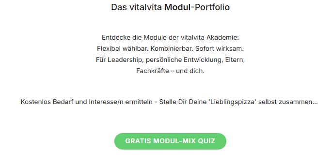 Website-Bereich mit Informationen über das Modul-Portfolio der Vitalvita Akademie. Website-Bereich mit Informationen über das Modul-Portfolio der Vitalvita Akademie.