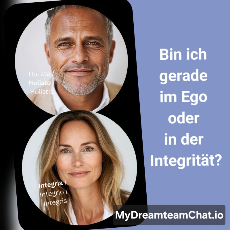 Zwei Porträts von Personen, die Fragen zur Integrität und Ego in einem grafischen Design darstellen. Zwei Porträts von Personen, die Fragen zur Integrität und Ego in einem grafischen Design darstellen.